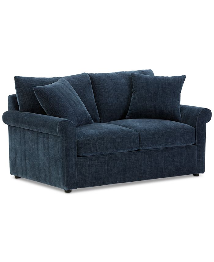 Macys velvet hot sale couch