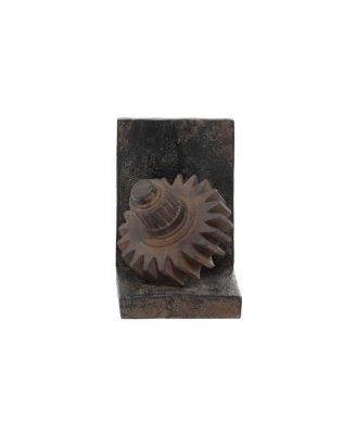 Industrial Gear Bookends, Set of 2