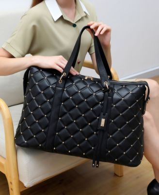 Quilted Travel Tote Weekender Bag