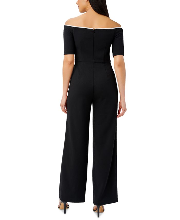 Adrianna Papell Women's Off-The-Shoulder Jumpsuit - Macy's