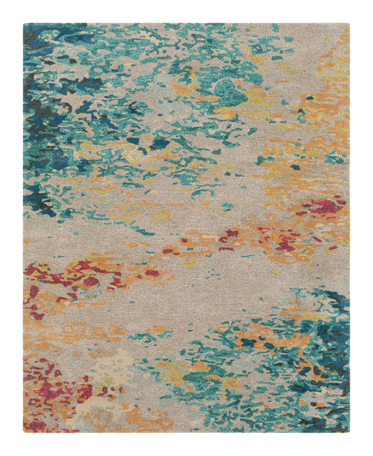 Surya Kavita Kvt-2319 8'10in x 12' Area Rug - Aqua, Beige