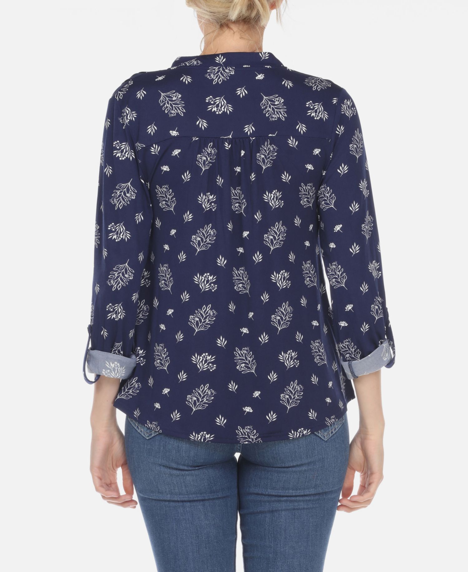 Plus Size Pleated Long Sleeve Top
