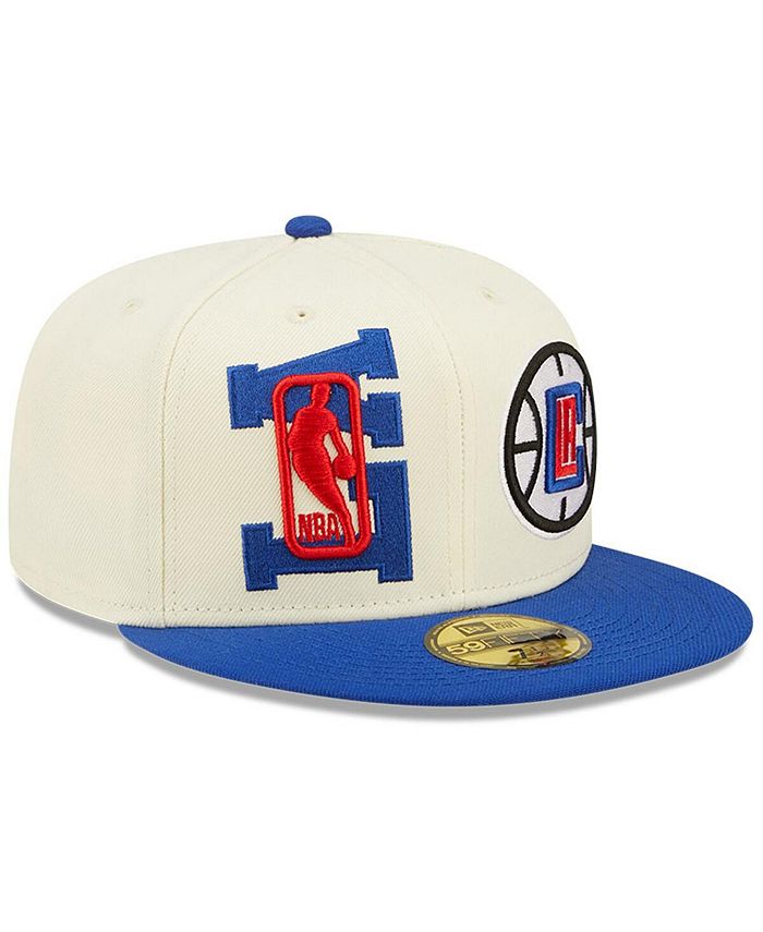 New Era Men's Cream, Royal LA Clippers 2022 NBA Draft 59FIFTY Fitted ...