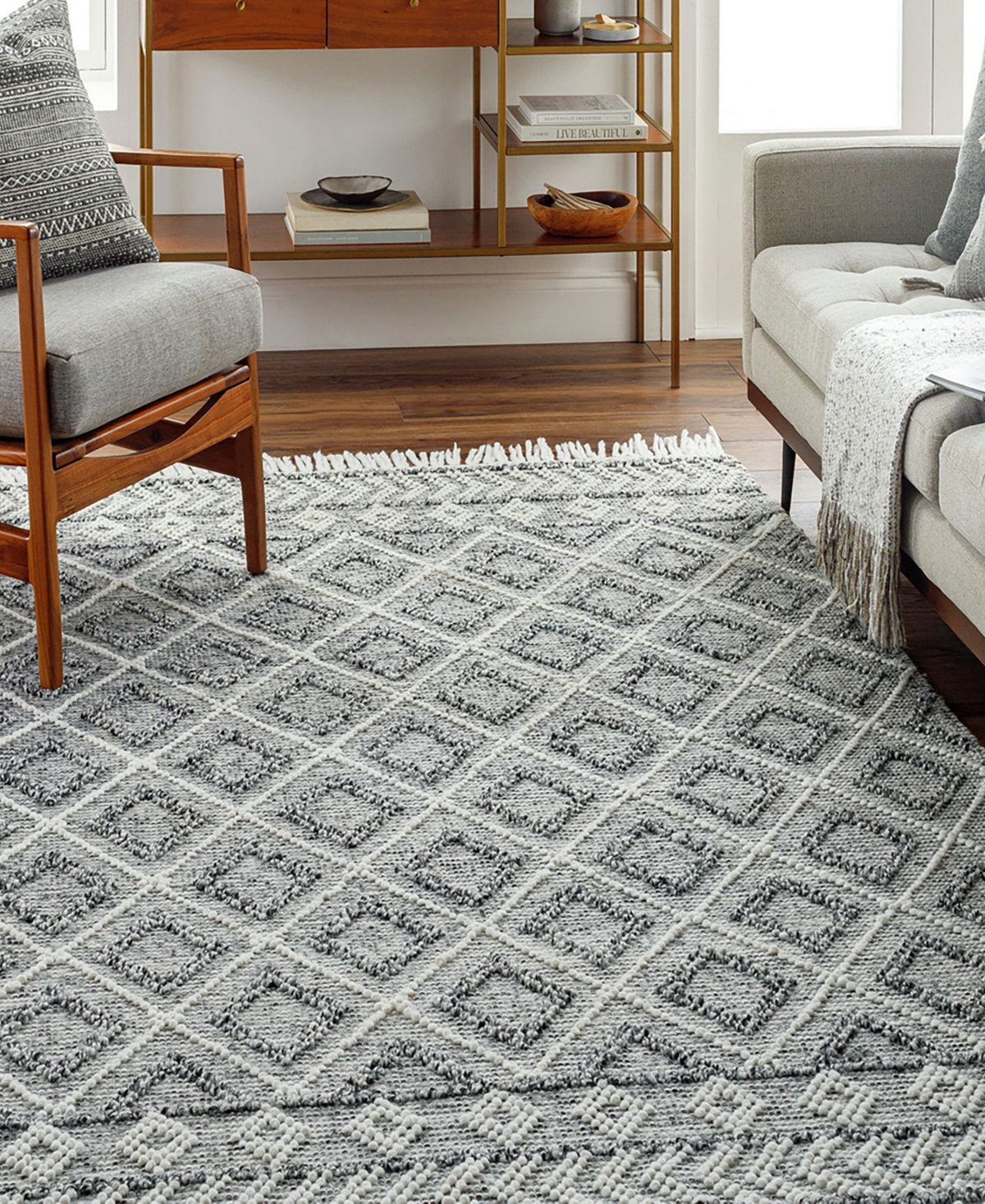 Livabliss Fleur Fle-2301 Outdoor Area Rug - White