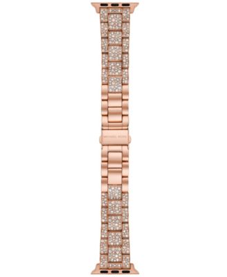 Macy\'s Rose Gold Pink Crystal Bracelet Watch Band 38-49mm GUESS Women main image 4