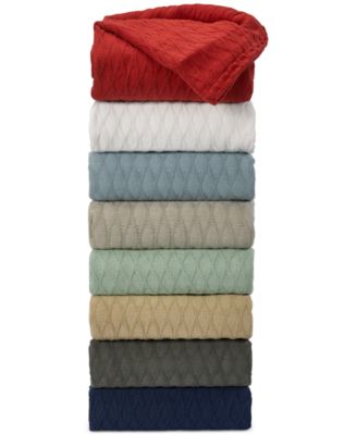 Lauren Ralph Lauren Classic 100 Cotton Blankets Bedding In Red