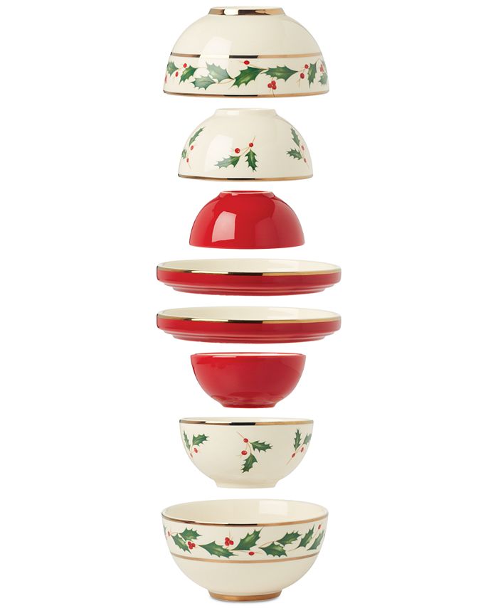 Lenox Holiday Mini Luna Nesting 8Pc. Set Macy's