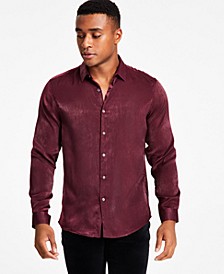 Men's Regular-Fit Satin Shirt, Created for Macy's 