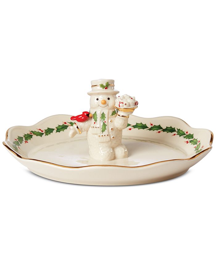 Lenox Snowman Treat Dish Macy's