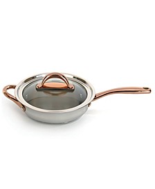 Ouro Covered Deep Skillet with Glass Lid, 10"