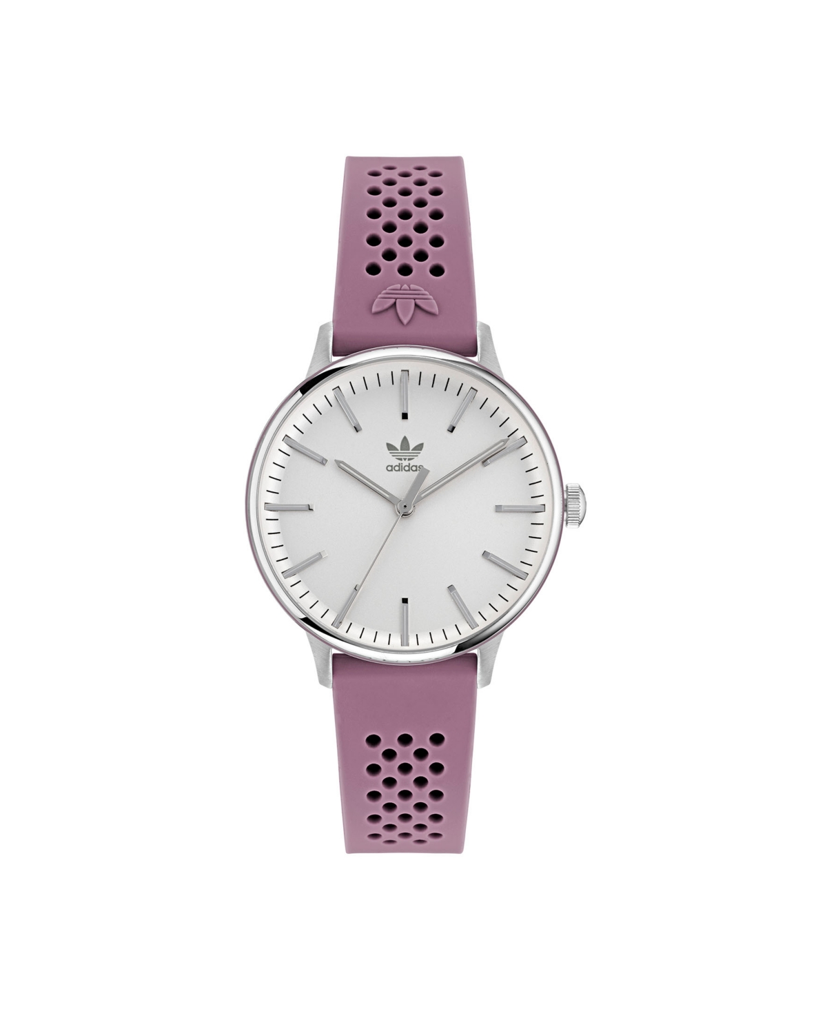 Unisex Three Hand Code One Small Pink Silicone Strap Watch 35mm - Pink