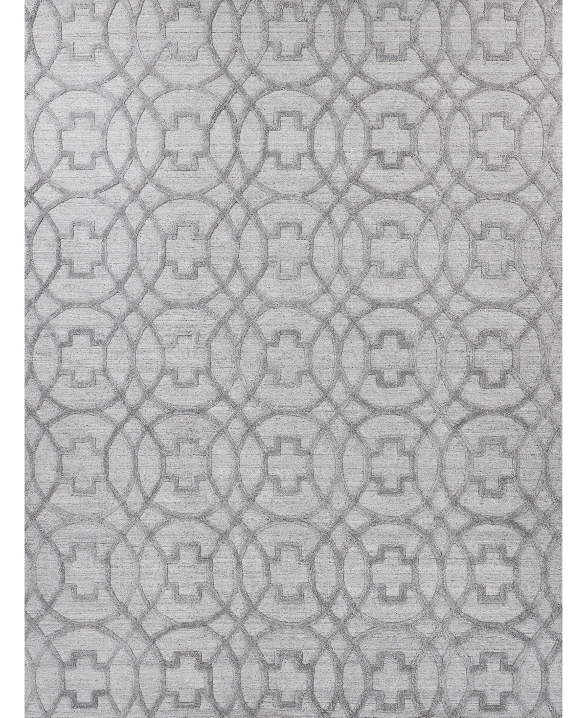 Exquisite Rugs Windsor Er2448 8' X 10' Area Rug In Silver-tone