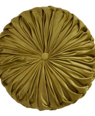 Velvet Pintuck Decorative Pillow, 14" x 14"