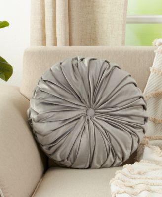 Velvet Pintuck Decorative Pillow, 14" x 14"