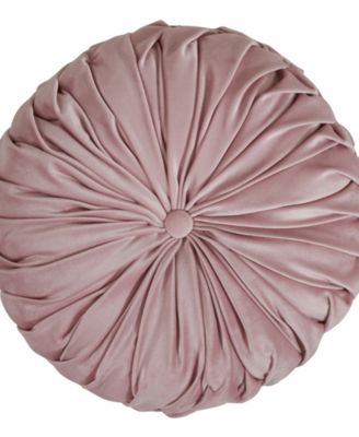 Velvet Pintuck Decorative Pillow, 14" x 14"