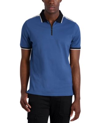 Karl Lagerfeld Paris Men's Zigzag Two-Pocket Polo Shirt