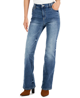 INC International Concepts Petite Mid Rise Bootcut Jeans, Created for ...