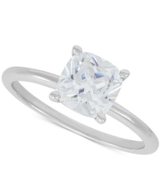 Grown With Love - IGI Certified Lab Grown Diamond Cushion-Cut Ring (2 ct. t.w.) in 14k White Gold