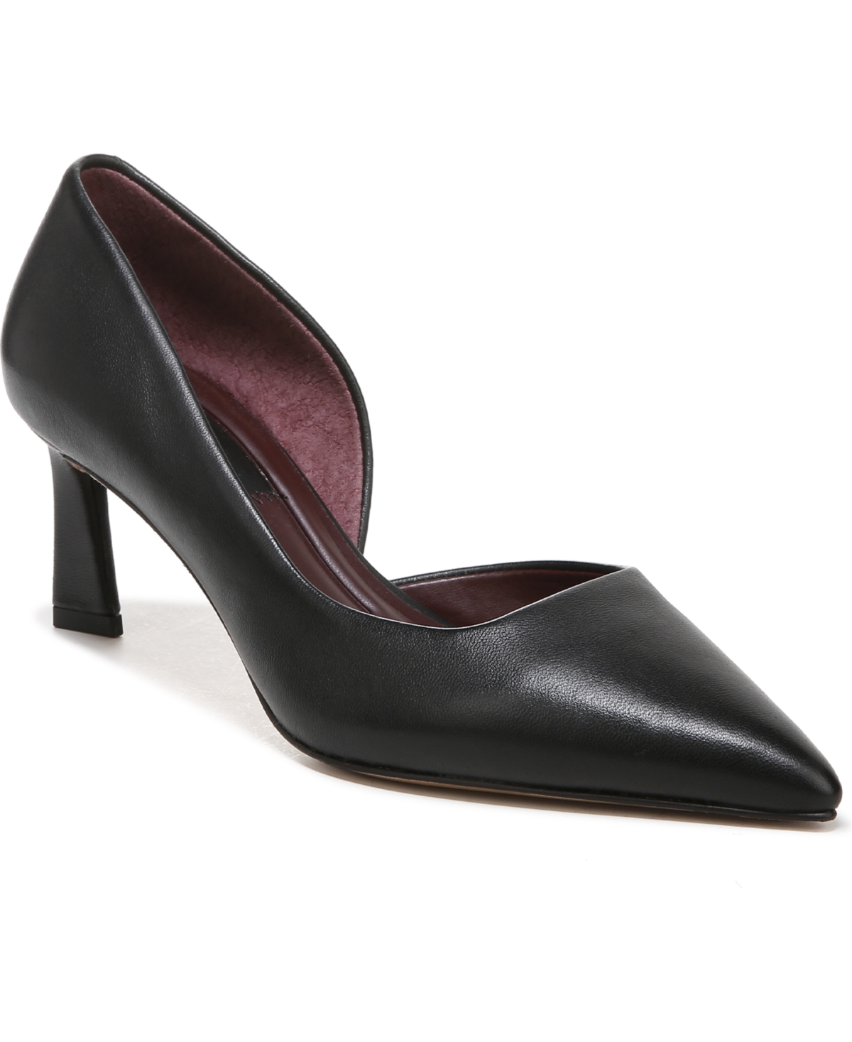 Tana Pointed Toe Pumps - Black Leather