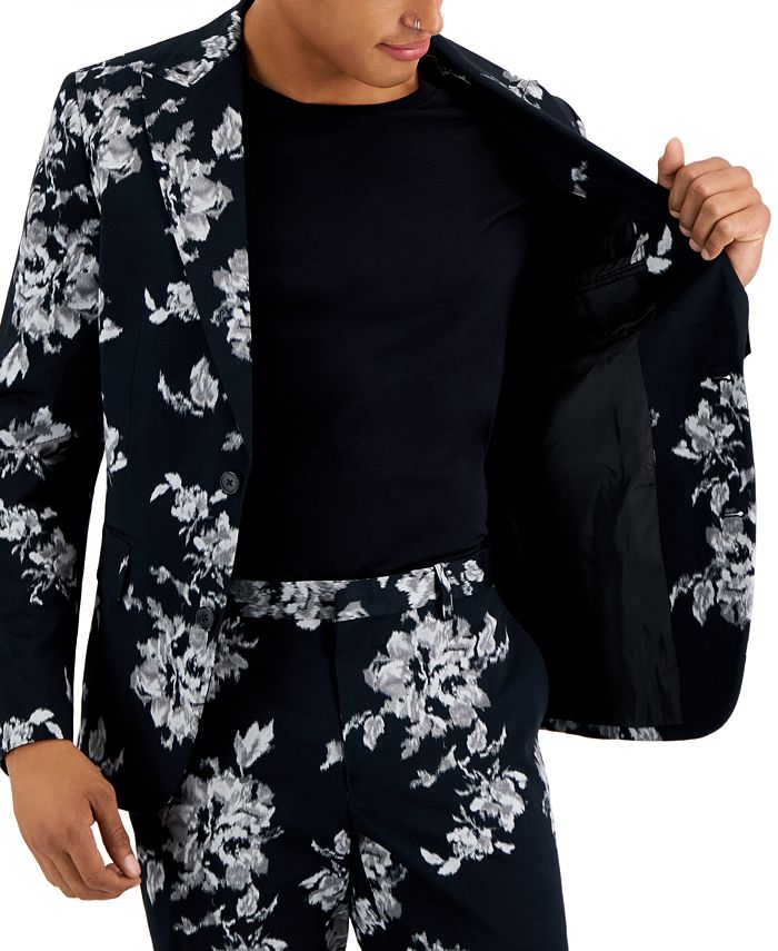 I.N.C. International Concepts Men's Slim-Fit Floral Suit Jacket ...