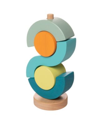 Manhattan Toy Company Boom Shock-a-Locka Wooden Stacking Toy