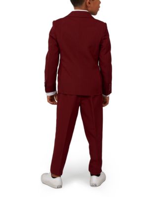 Toddler and Little Boys Blazing Solid Color Suit, 3-Piece Set
