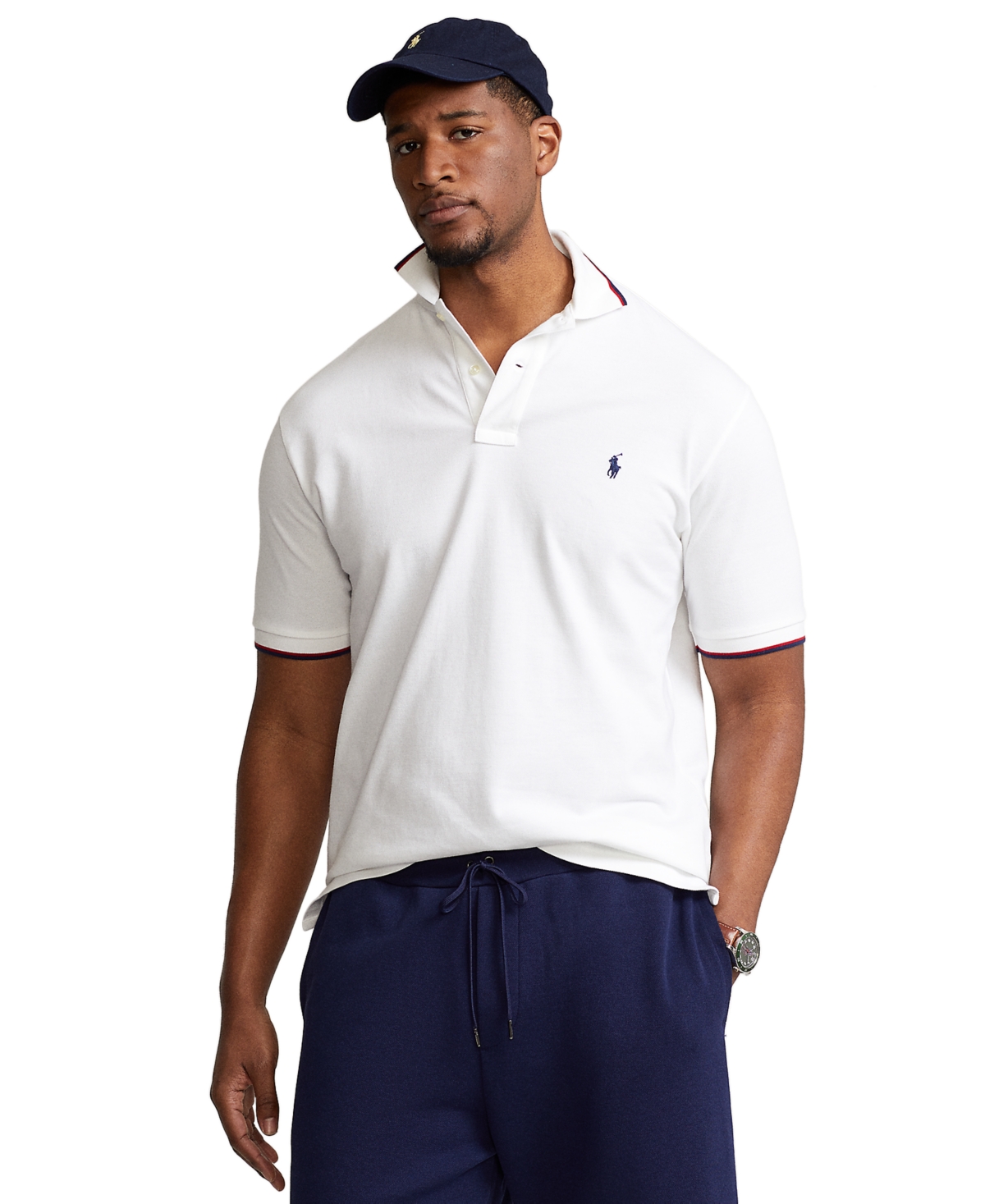 Polo Ralph Lauren Cotton Mesh Polo Shirt In White