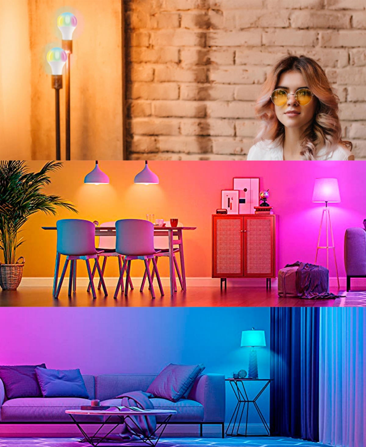 Led Light Bulb with Remote 5 Watts - Multi-Rgb