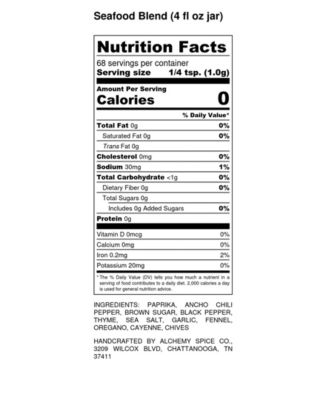 Fish Seafood Spice Blend Collection Gift Set, 4 Piece