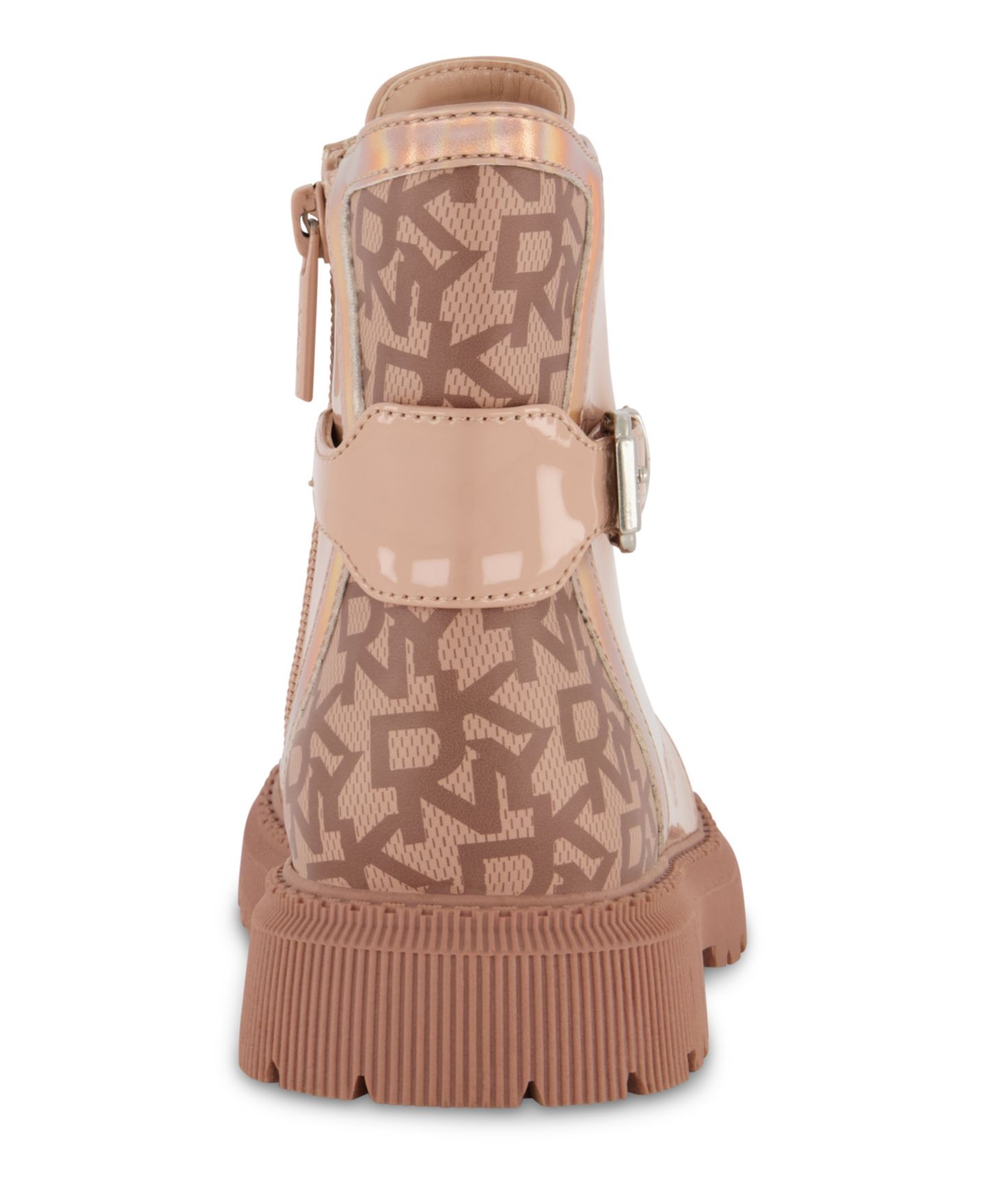 Ботинки DKNY All Over Logo Moto Boots для девочек, цвет: Серо-коричневый — фото 3