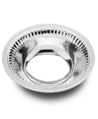 Wilton Armetale - "Flutes and Pearls" Medium Round Bowl