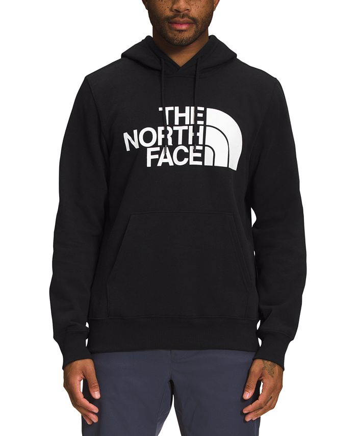 The North Face Logo Print Cotton Blend Hoodie Gray