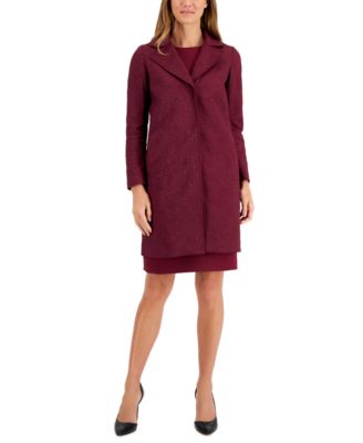 Anne Klein - Women's Floral-Quilted Snap-Button Jacket