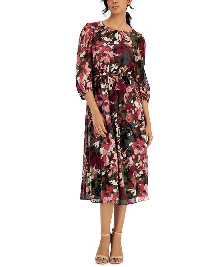 Anne klein best sale printed midi dress