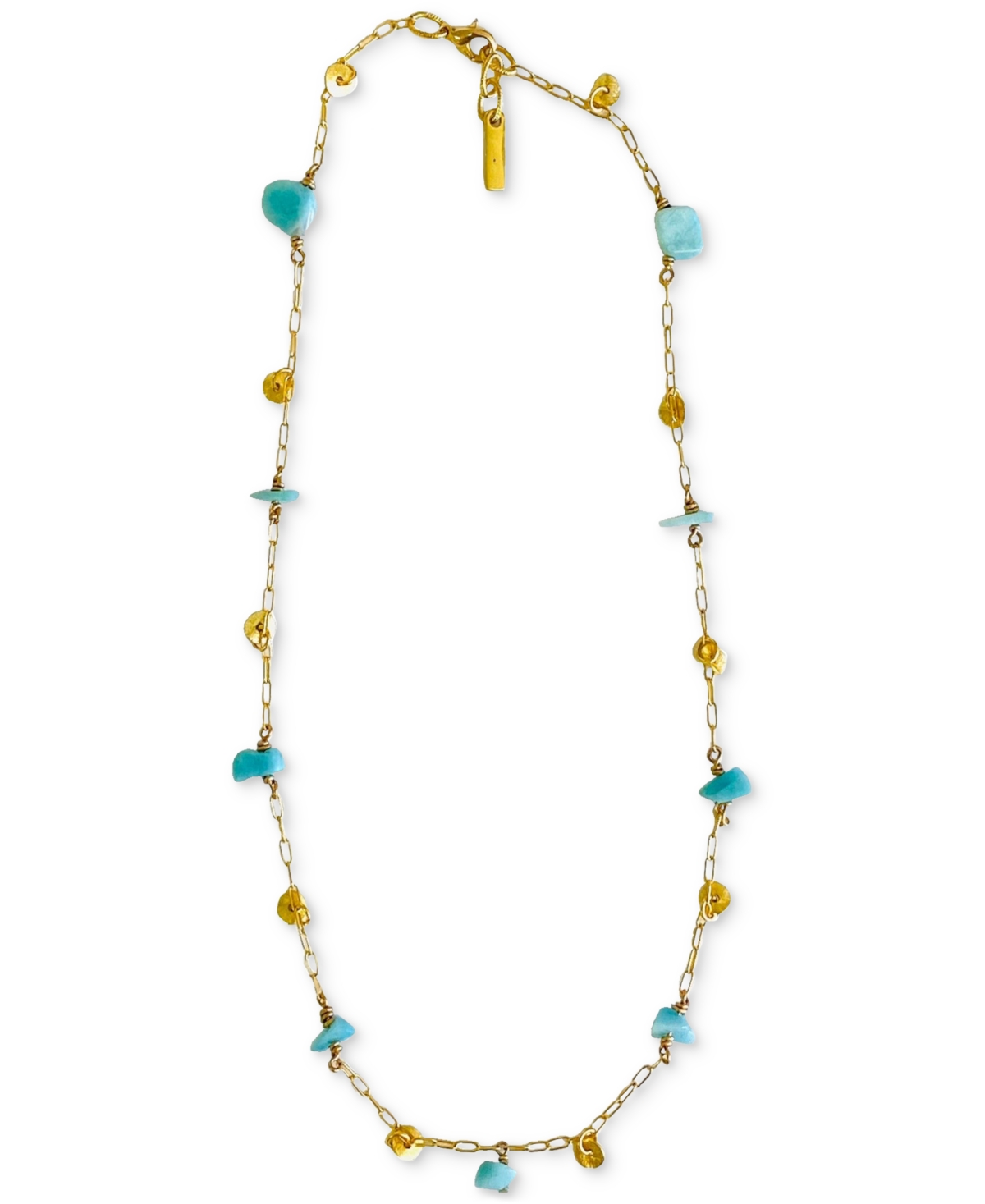 Nefatari Short Necklace - Blue/Gold