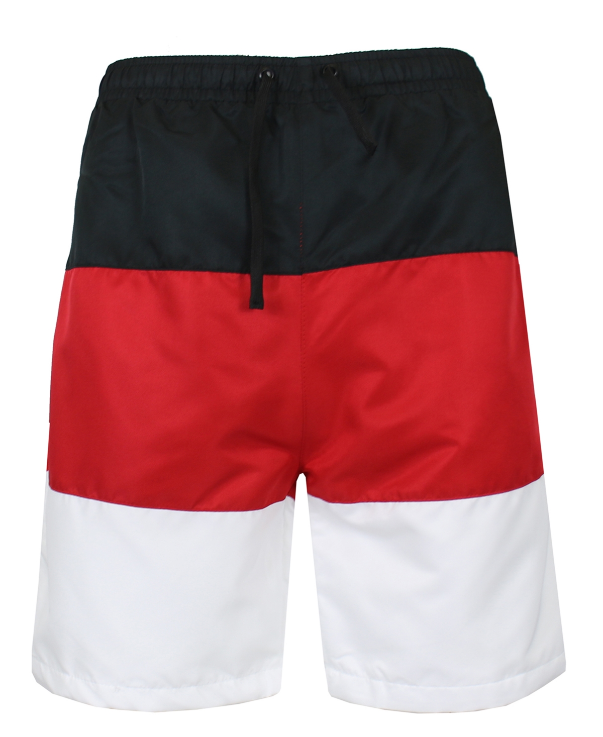 Men's Dry Tech Active Workout Training Running Performance Shorts - Red, White