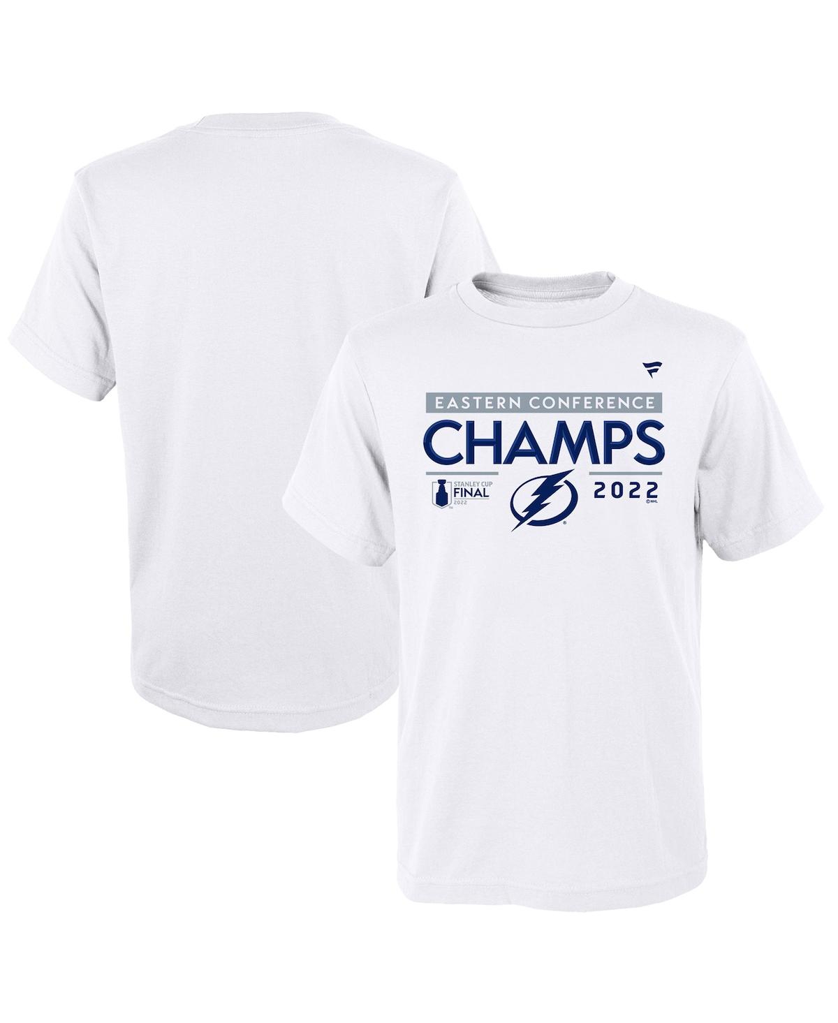 Fanatics Kids' Big Boys And Girls  Branded White Tampa Bay Lightning 2022 Eastern Conference Champions Lock