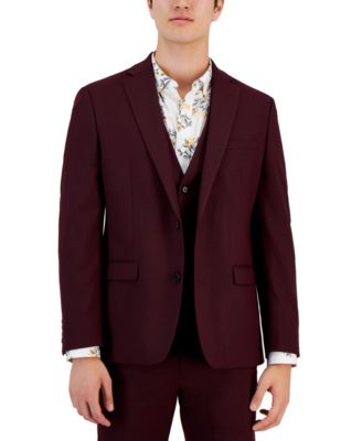 macys maroon suit