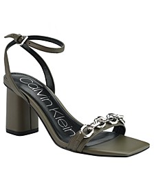 Women's Cartina Chain Ankle Strap High Heel Dress Sandals