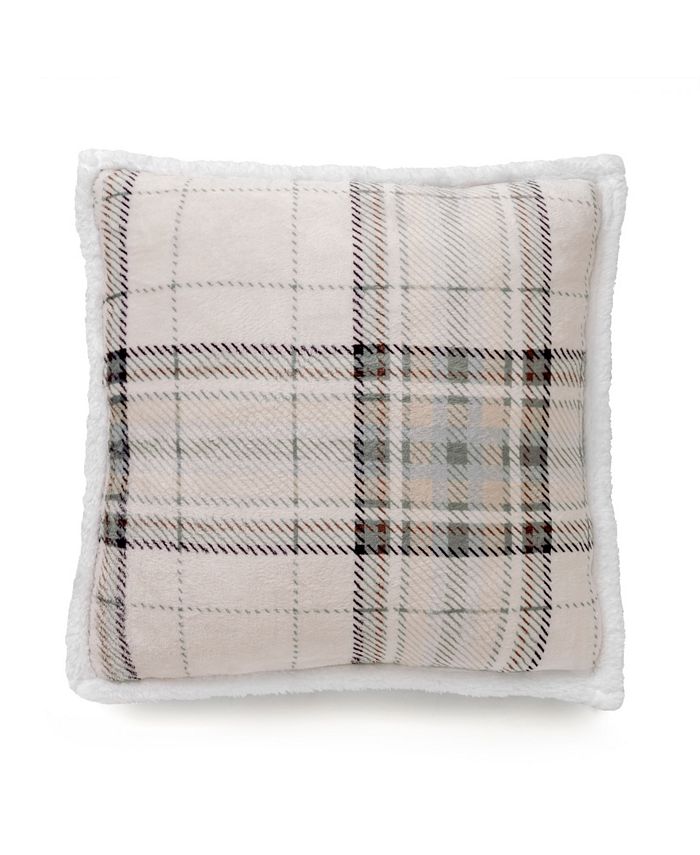 Martha Stewart Collection Tartan Plaid Holiday Decorative Pillow