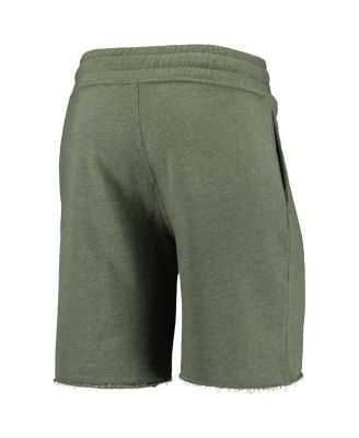 Men's Heathered Olive Cincinnati Reds Mainstream Tri-Blend Shorts