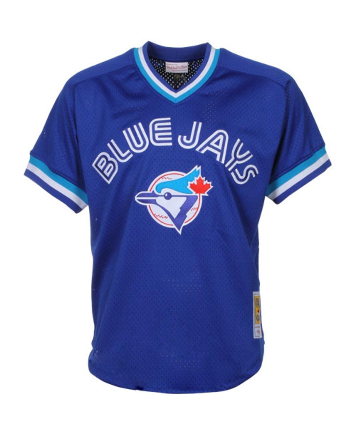 Men's Mitchell & Ness Joe CarterToronto Blue Jays 1993 Authentic Cooperstown Collection Mesh Batting Practice Jersey - Royal