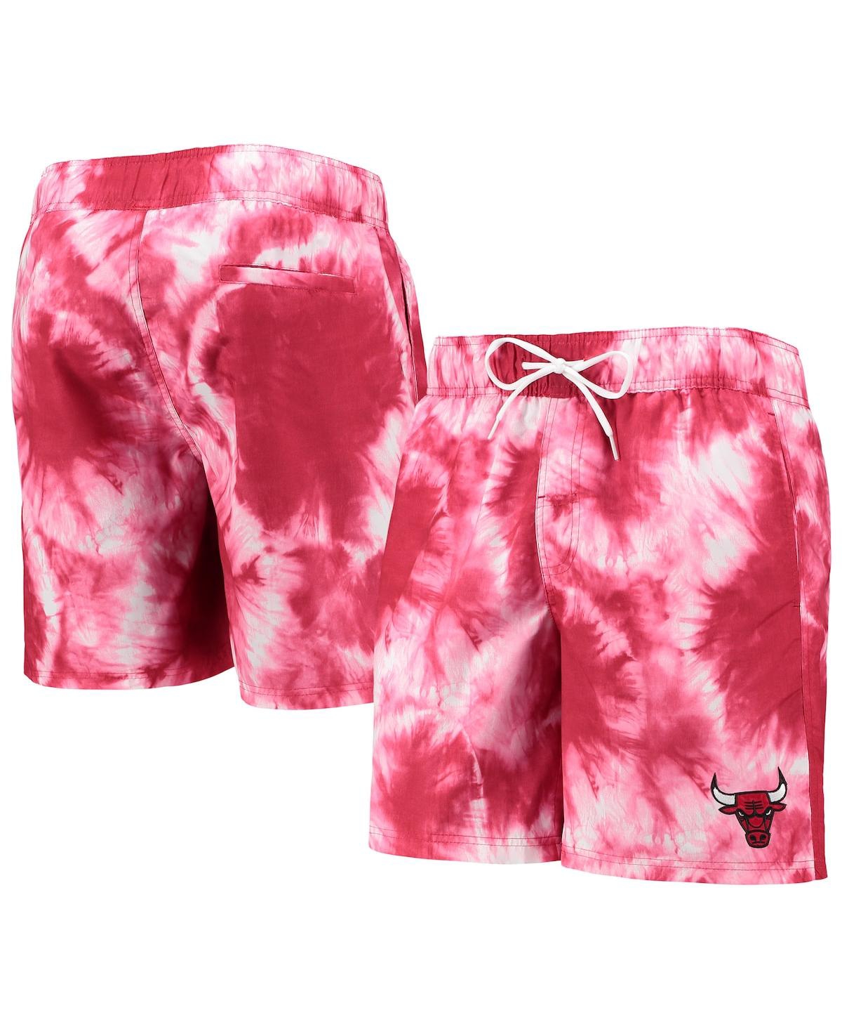 Shop G-iii Sports By Carl Banks Men's  Red Chicago Bulls Splash Volley Swim Shorts