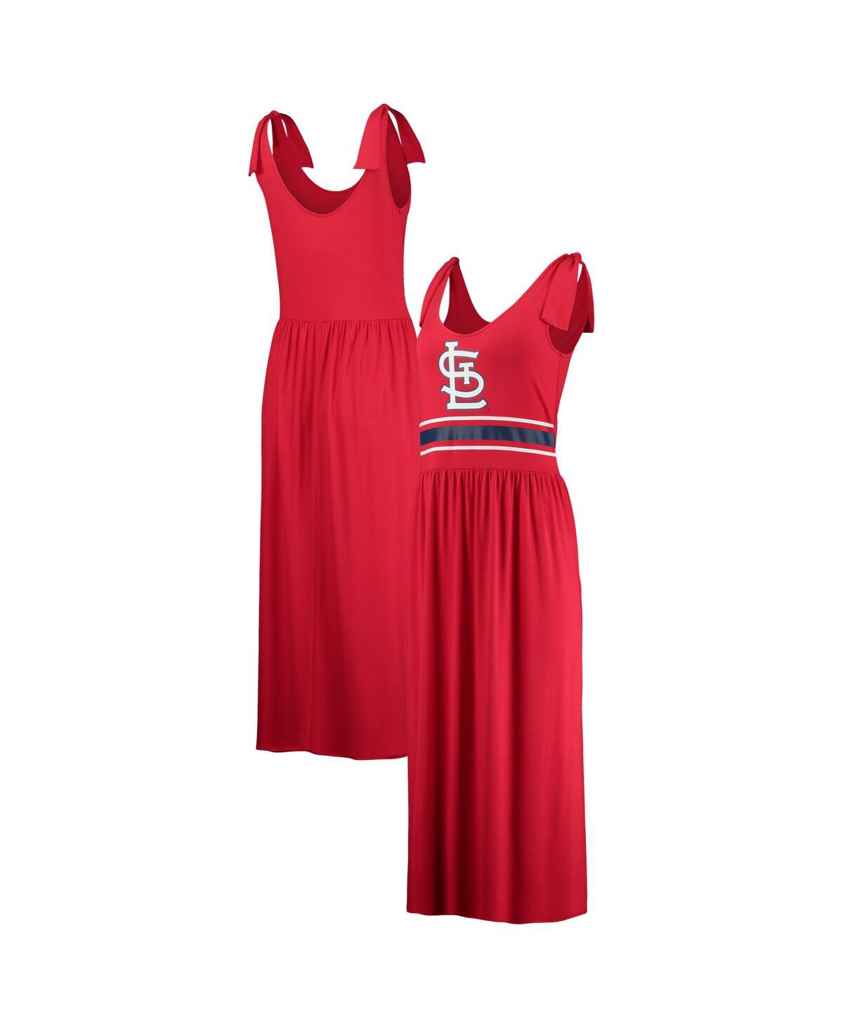 Shop G-iii 4her By Carl Banks Women's  Red St. Louis Cardinals Game Over Maxi Dress