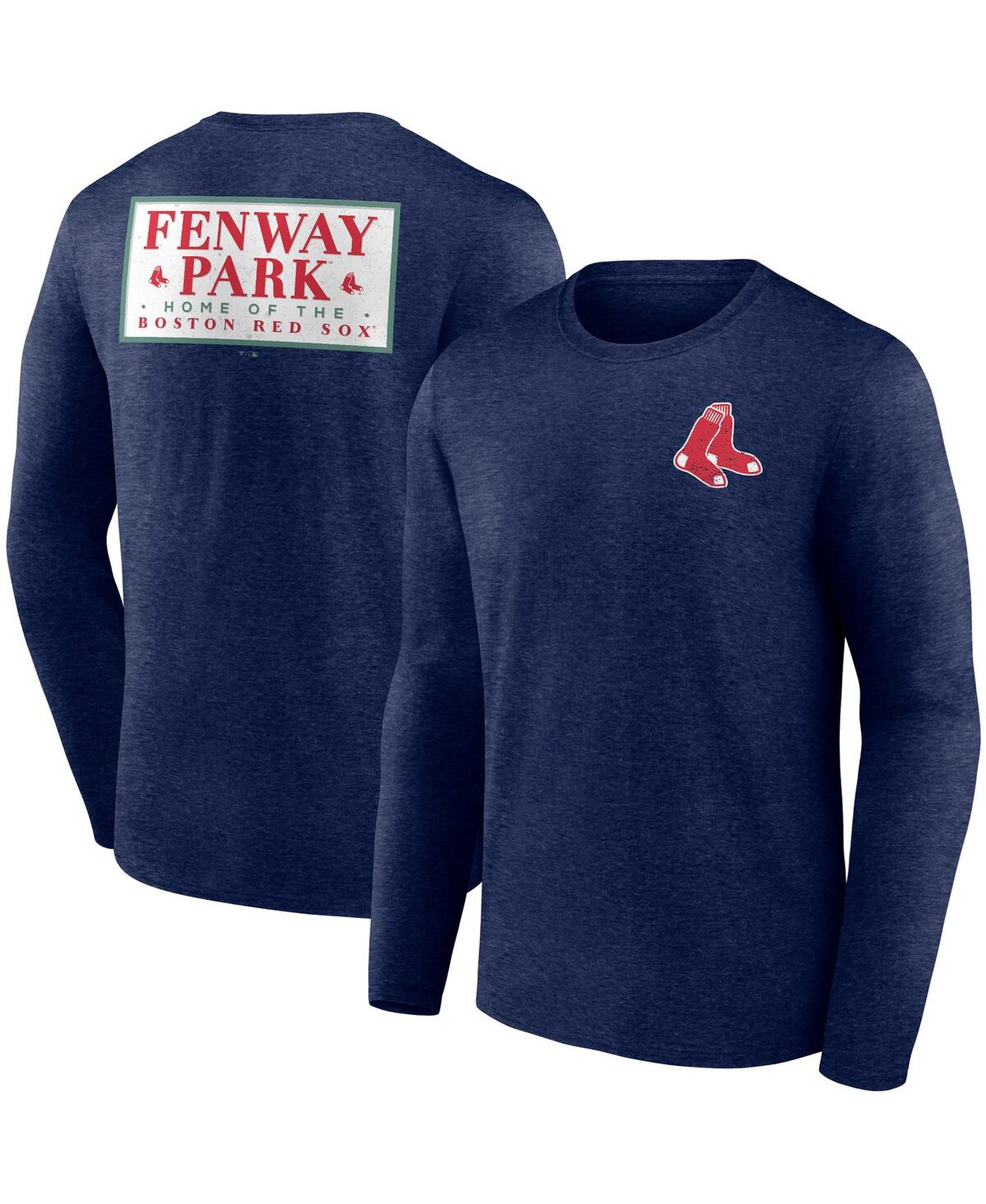 Shop Fanatics Men's  Navy Boston Red Sox Fenway Park Home Hometown Collection Long Sleeve T-shirt