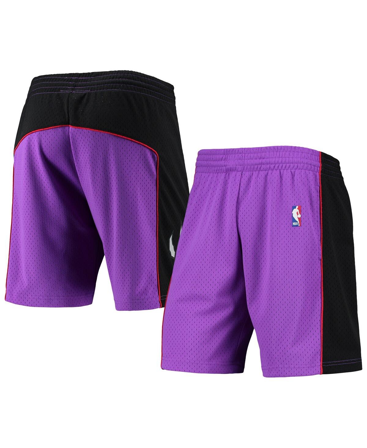 Mitchell & Ness Men's  Purple Toronto Raptors Hardwood Classics Primary Logo Swingman Shorts In Purple