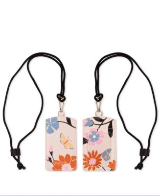 Kate Spade ID Holder in Butterfly Floral Print - Macy's