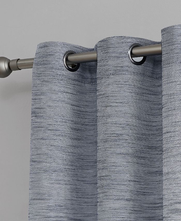 Nautica Julius Light Filtering Textured Grommet Window Curtain Panel ...