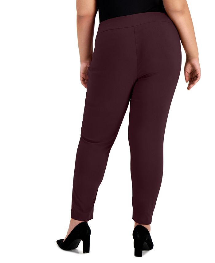 Alfani Plus Size TummyControl PullOn Skinny Pants, Created for Macy's
