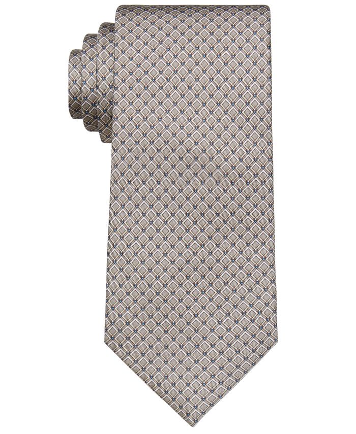 Michael Kors Men's Diamond-Print Tie & Reviews - Ties & Pocket Squares - Men - Macy's
